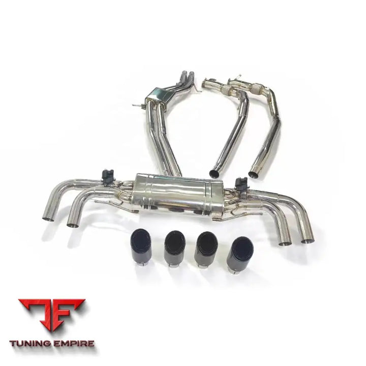 PORSCHE CAYENNE TURBO 9YA 4.0T STAINLESS STEEL CATBACK RAZOR EXHAUST WITH MUFFLER VALVE