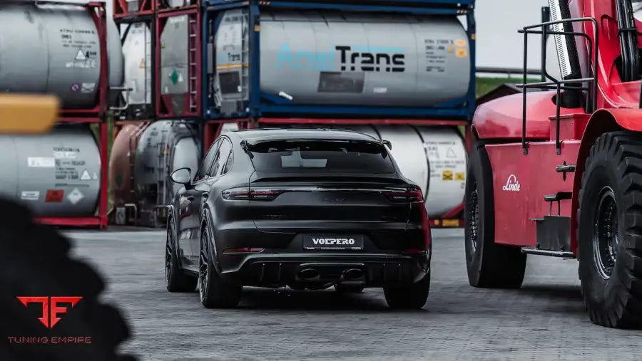 Porsche Cayenne Turbo GT carbon body kit, rear three-quarter view