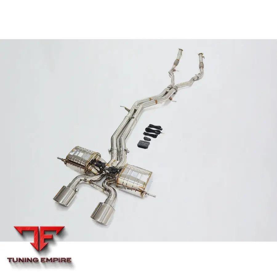 PORSCHE CAYENNE TURBO S STAINLESS STEEL CATBACK RAZOR EXHAUST RESONANT TUBE PIPE