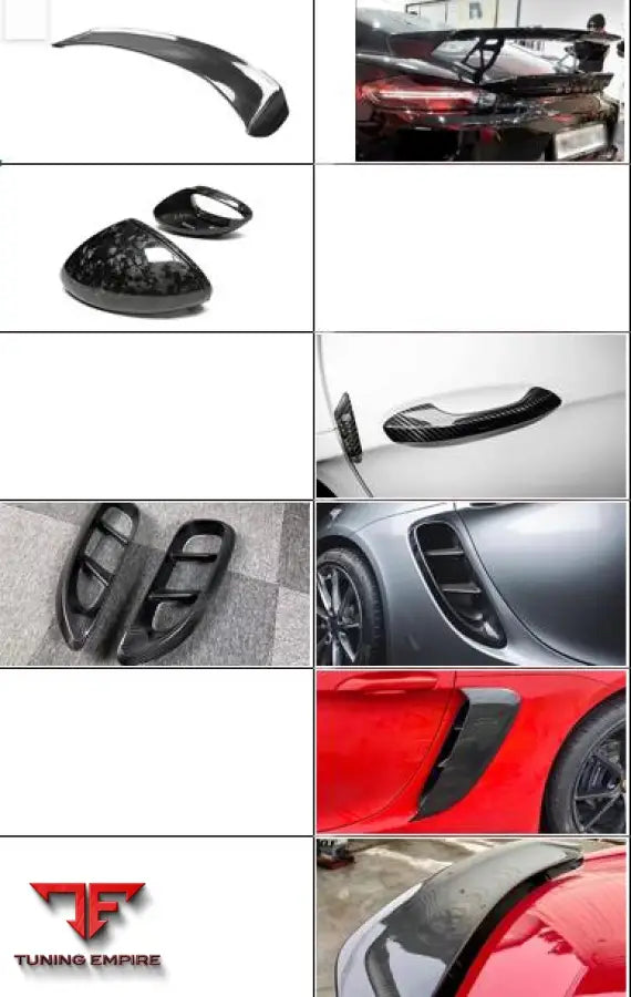 PORSCHE CAYMAN 718 CARBON FIBER PARTS