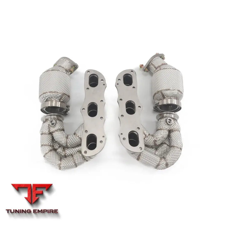 PORSCHE CAYMAN 981 GT4 3.8T STAINLESS STEEL RAZOR EXHAUST MANIFOLD DOWNPIPE WITH HEAT SHIELD