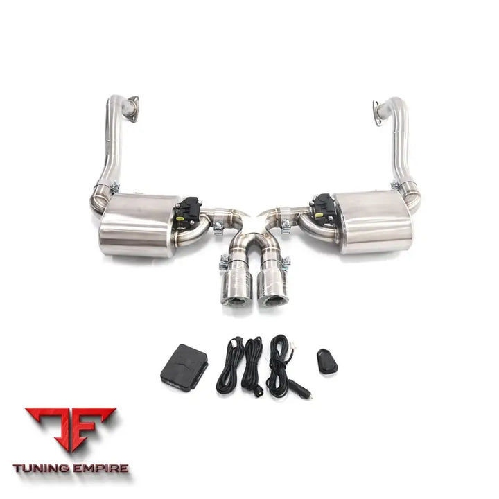 PORSCHE CAYMAN 987.2 3.4L STAINLESS STEEL CATBACK RAZOR EXHAUST WITH MUFFLER VALVE