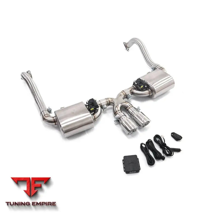 PORSCHE CAYMAN 987.2 3.4L STAINLESS STEEL CATBACK RAZOR EXHAUST WITH MUFFLER VALVE
