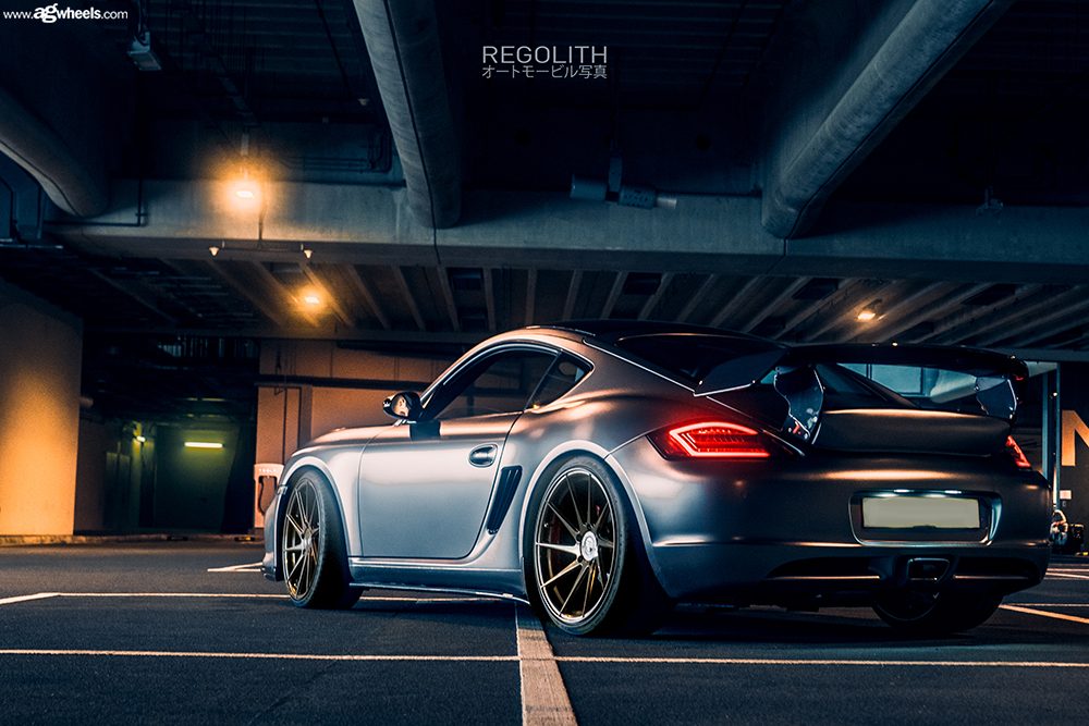 PORSCHE CAYMAN 987 on custom forged wheels
