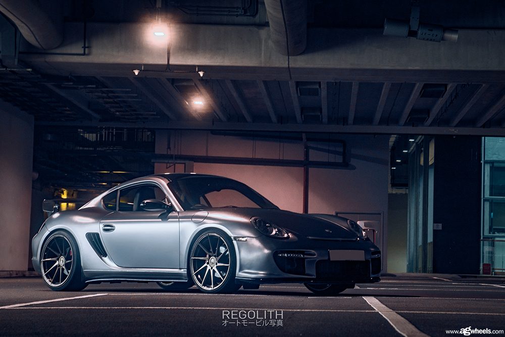 PORSCHE CAYMAN 987 on custom forged wheels