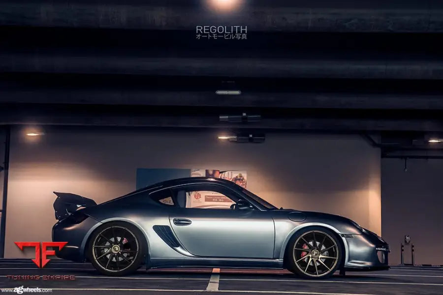 PORSCHE CAYMAN 987 on custom forged wheels