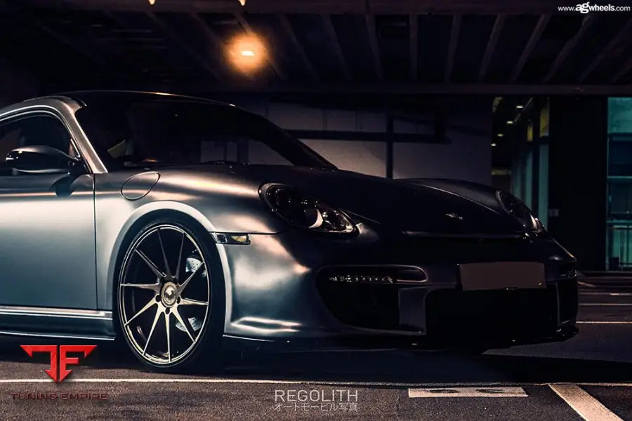 PORSCHE CAYMAN 987 on custom forged wheels