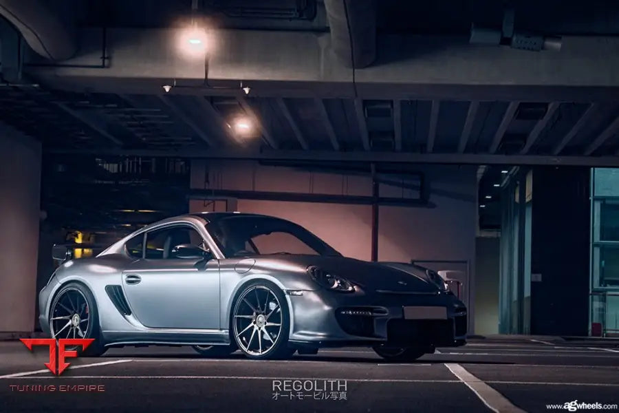 PORSCHE CAYMAN 987 on custom forged wheels