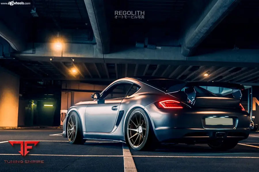 PORSCHE CAYMAN 987 on custom forged wheels