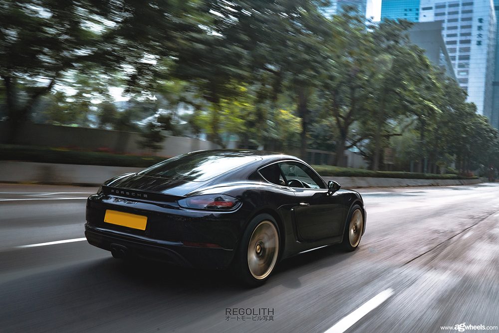 PORSCHE CAYMAN on custom forged wheels