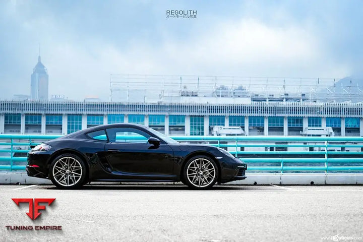 PORSCHE CAYMAN on custom forged wheels
