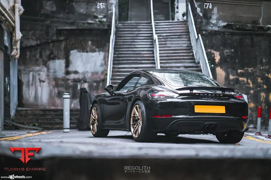 PORSCHE CAYMAN on custom forged wheels