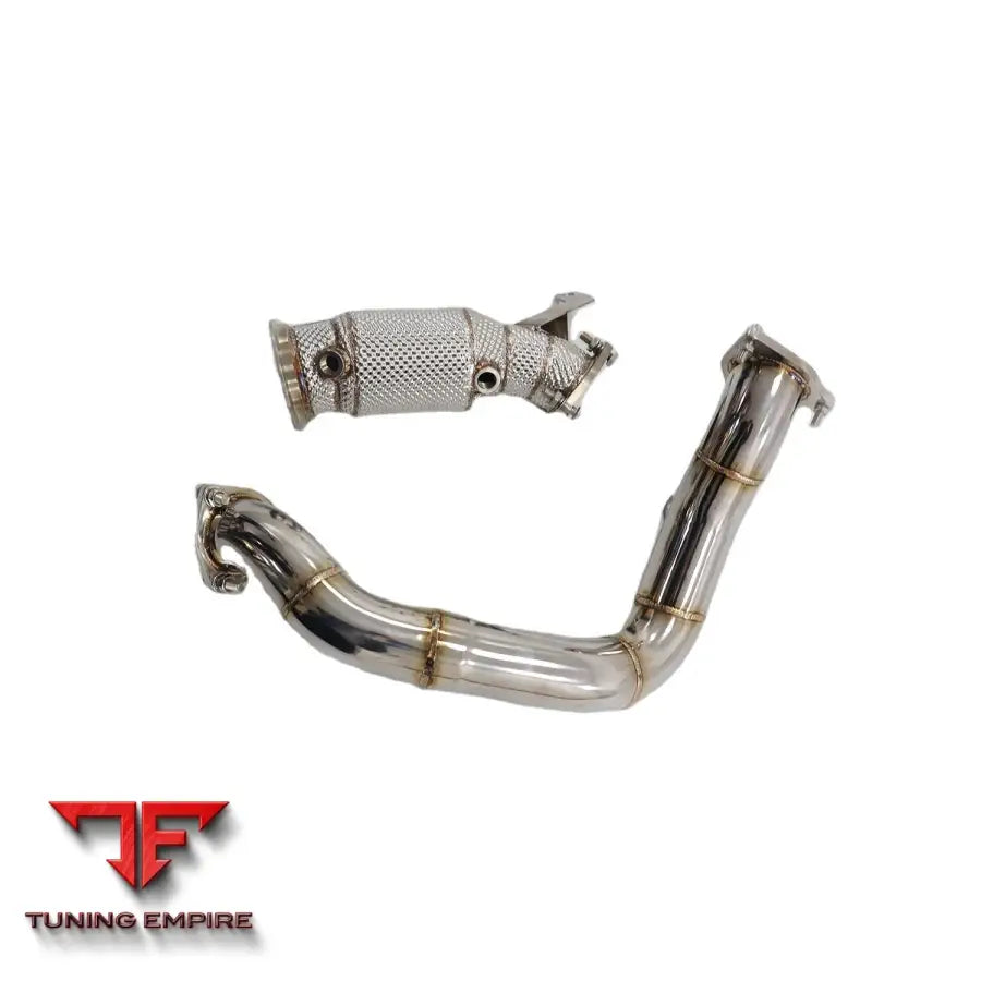 PORSCHE MACAN 95B 2.0T STAINLESS STEEL FRONT TUBE RAZOR EXHAUST DOWNPIPE WITH HEAT SHIELD