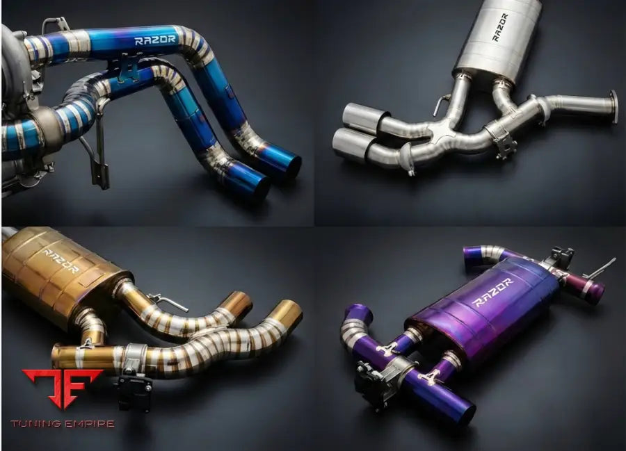 PORSCHE MACAN 95B 2.0T STAINLESS STEEL RAZOR EXHAUST DOWNPIPE WITH HEAT SHIELD