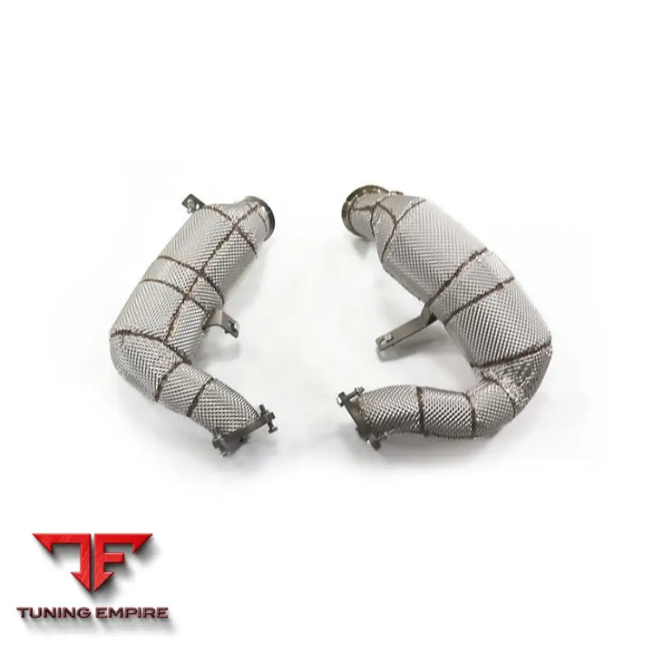 PORSCHE MACAN GTS 95B 3.0T STAINLESS STEEL RAZOR EXHAUST DOWNPIPE WITH HEAT SHIELD