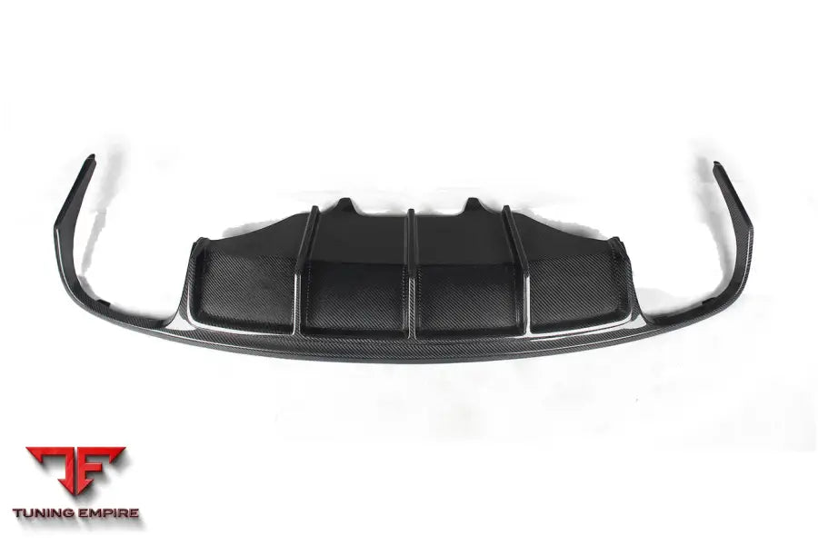 PORSCHE MACAN GTS & TURBO & S ATS STYLE CARBON FIBER REAR DIFFUSER WITH WINGLETS BSD