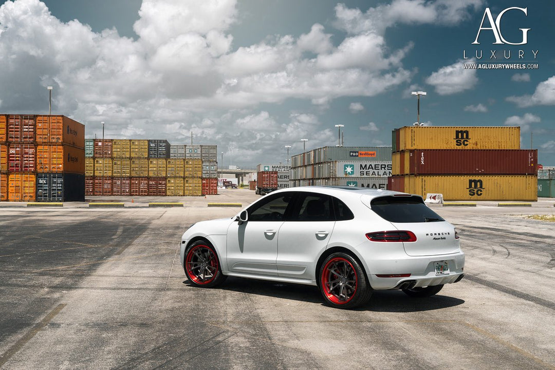 Porsche Macan Turbo on custom forged wheels