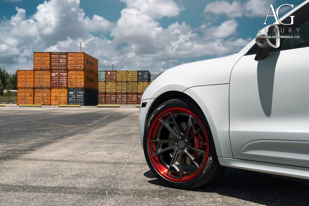 Porsche Macan Turbo on custom forged wheels