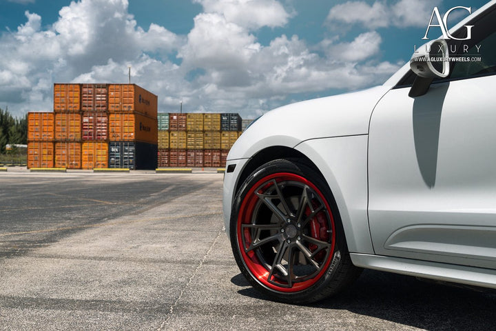 Porsche Macan Turbo on custom forged wheels