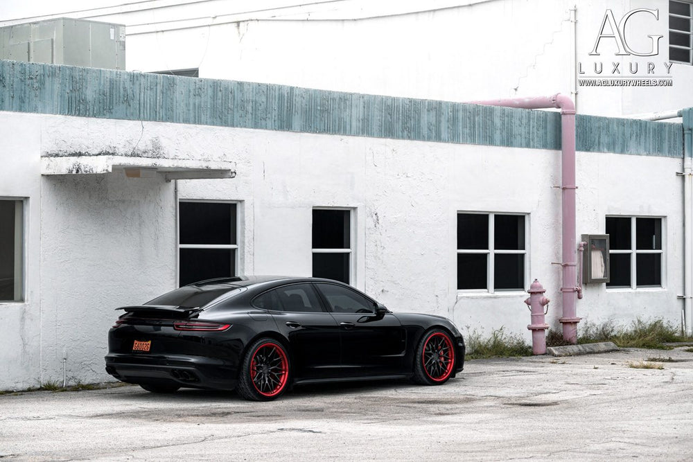 Porsche Panamera on custom forged wheels