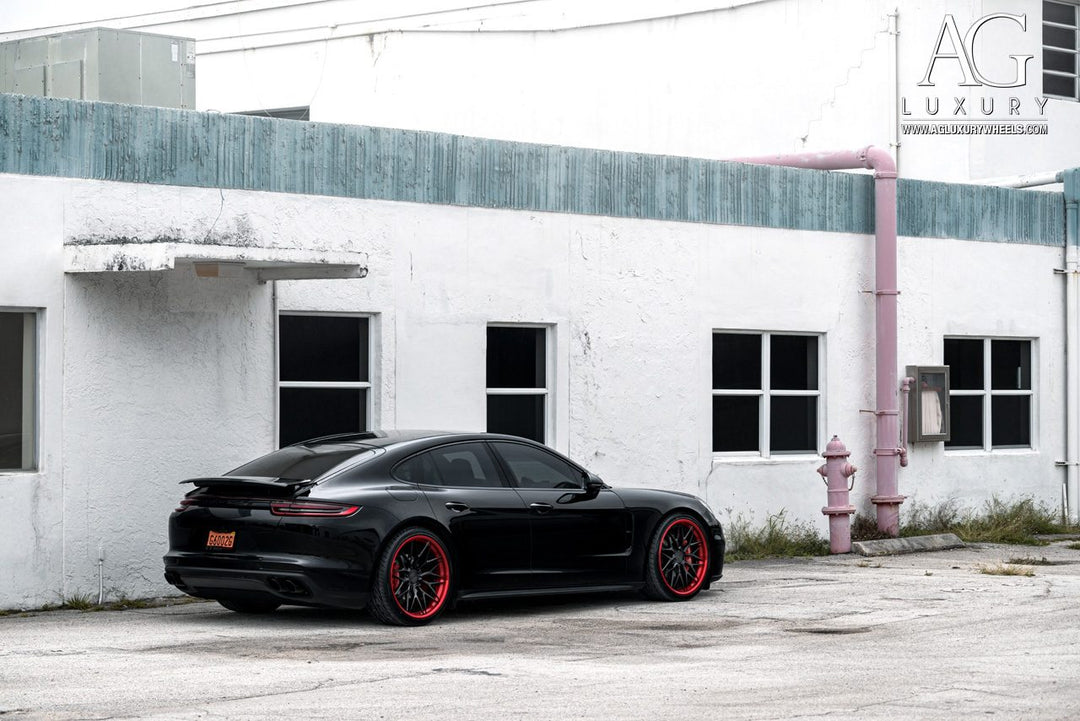 Porsche Panamera on custom forged wheels