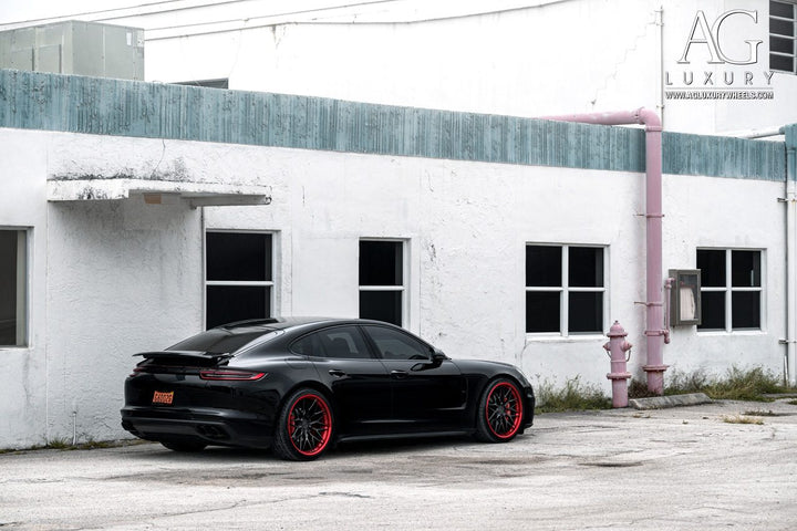 Porsche Panamera on custom forged wheels