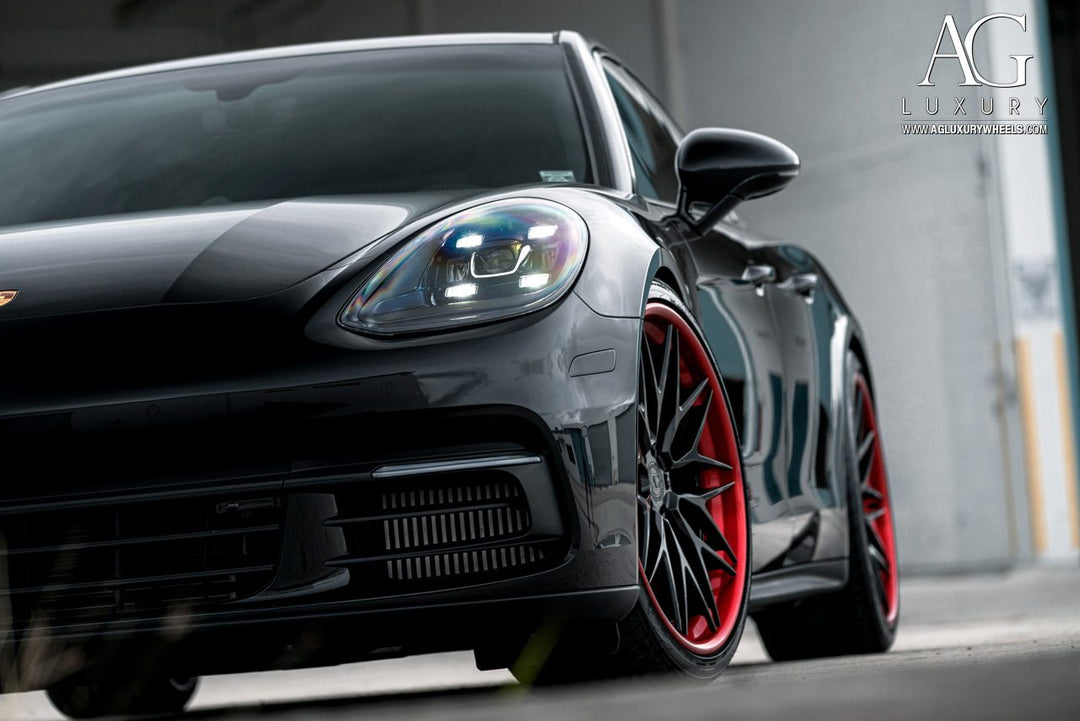 Porsche Panamera on custom forged wheels