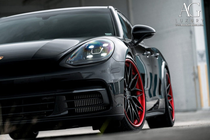 Porsche Panamera on custom forged wheels