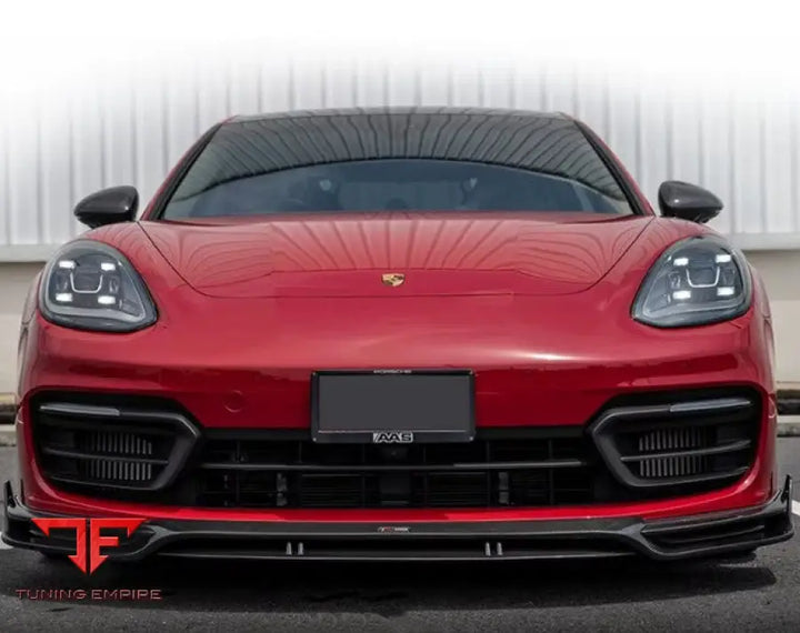 PORSCHE PANAMERA 971 SEDAN GTS TURBO CARBON FIBER FRONT LIP 2016-2023Y