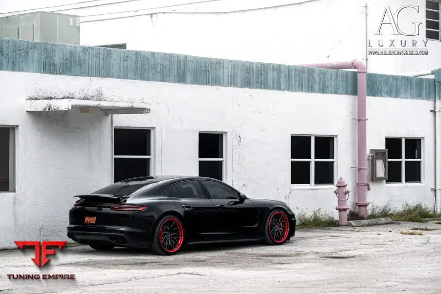 Porsche Panamera on custom forged wheels