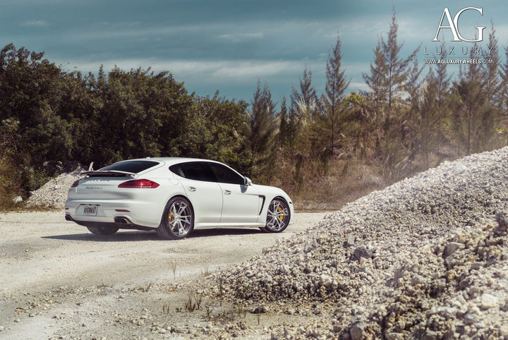 Porsche Panamera Turbo S on custom forged wheels