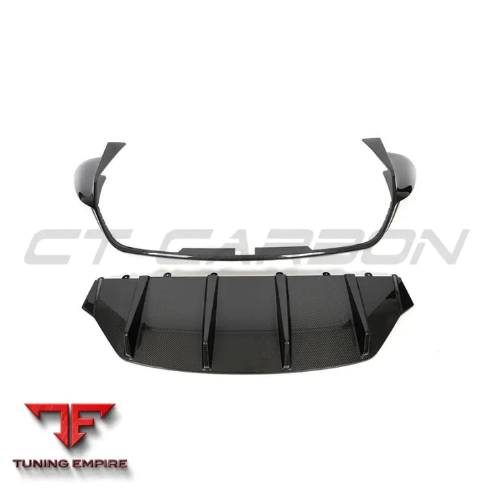 PORSCHE TAYCAN 2020-2024 CARBON FIBRE DIFFUSER - CT CARBON