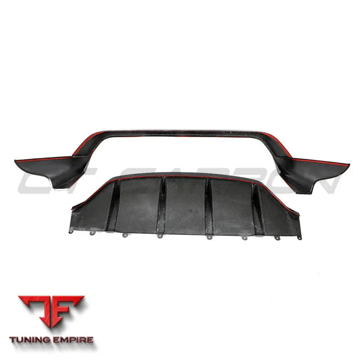 PORSCHE TAYCAN 2020-2024 CARBON FIBRE DIFFUSER - CT CARBON