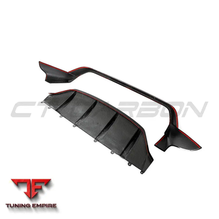 PORSCHE TAYCAN 2020-2024 CARBON FIBRE DIFFUSER - CT CARBON