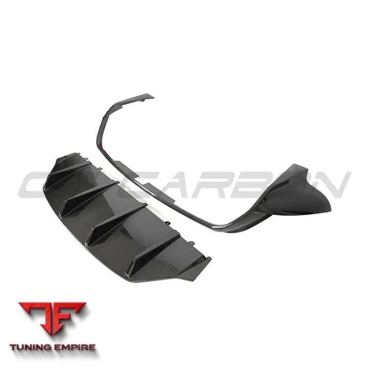 PORSCHE TAYCAN 2020-2024 CARBON FIBRE DIFFUSER - CT CARBON