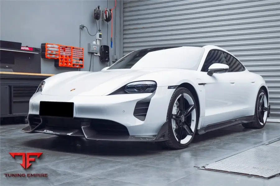 PORSCHE TAYCAN & 4 & 4S & GTS & TURBO CADO STYLE FRONT LIP BSD