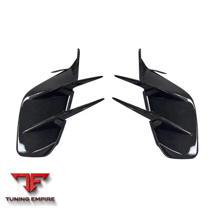 PORSCHE TAYCAN 4PCS 9J1 CARBON FIBER AIR CURTAINS