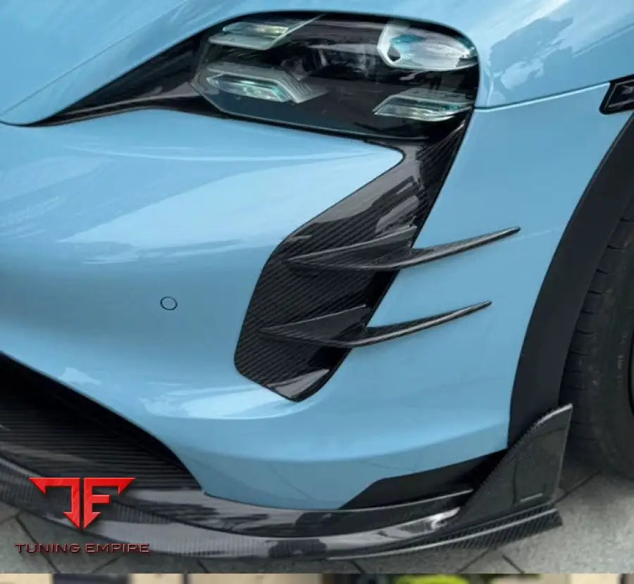 PORSCHE TAYCAN 4PCS 9J1 CARBON FIBER AIR CURTAINS