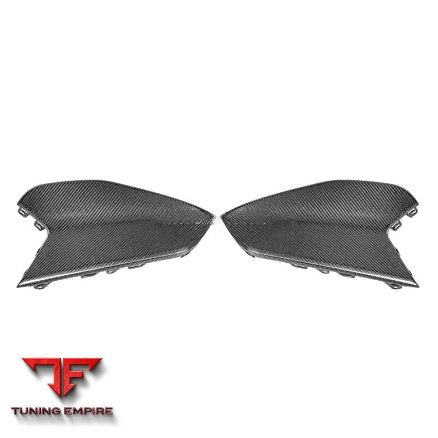 PORSCHE TAYCAN 9J1.2 TURBO CARBON FIBER BUMPER GRILLE TRIM AIR INTAKE PANEL