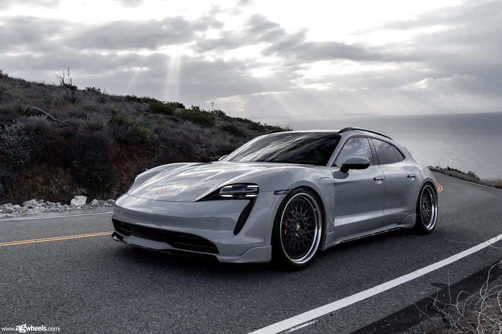 PORSCHE TAYCAN CROSS TURISMO on custom forged wheels