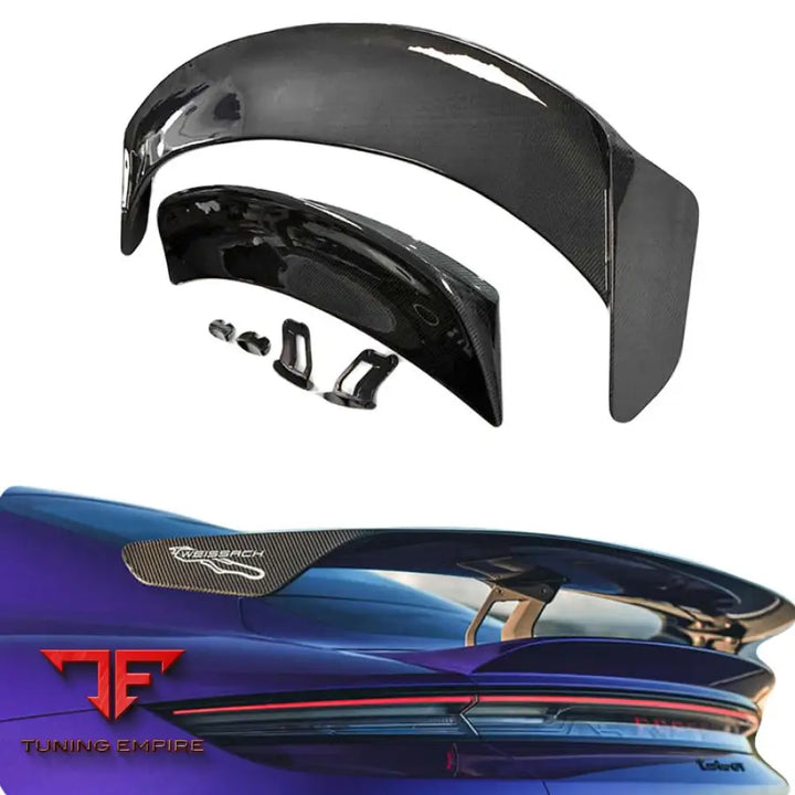 PORSCHE TAYCAN SEDAN CARBON FIBER REAR WING SPOILER