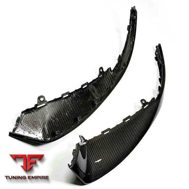 PORSCHE TAYCAN SPORT TURBO S CARBON FIBER FRONT BUMPER LIP