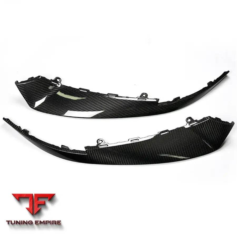 PORSCHE TAYCAN SPORT TURBO S CARBON FIBER FRONT BUMPER LIP