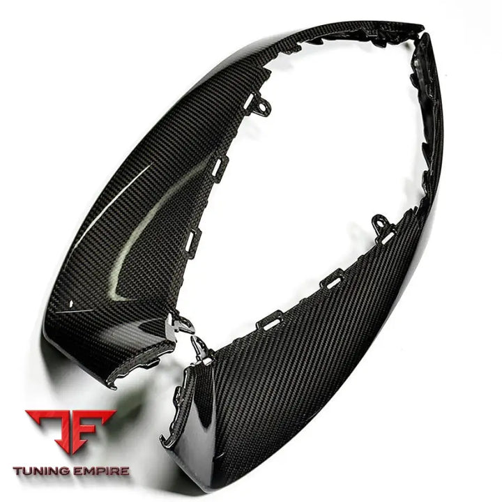 PORSCHE TAYCAN SPORT TURBO S CARBON FIBER FRONT BUMPER LIP