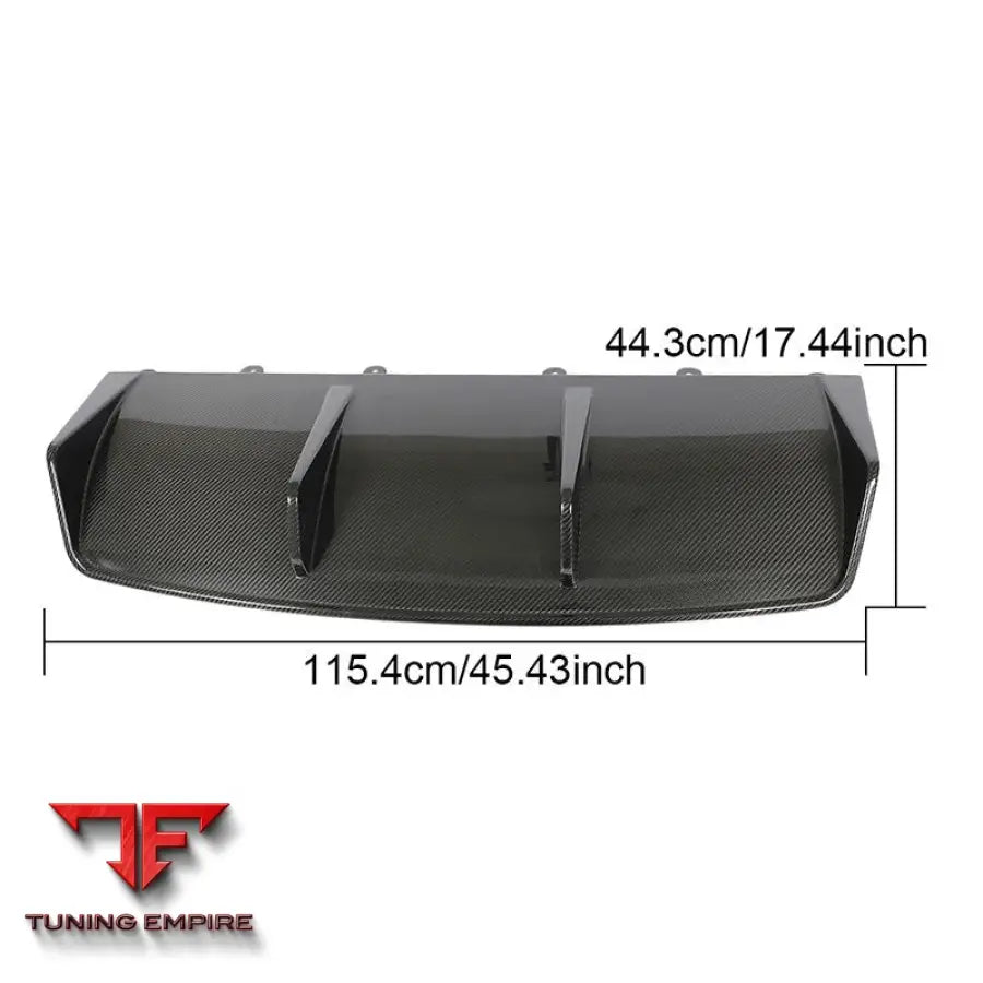 PORSCHE TAYCAN TURBO 9J1 CARBON FIBER REAR DIFFUSER