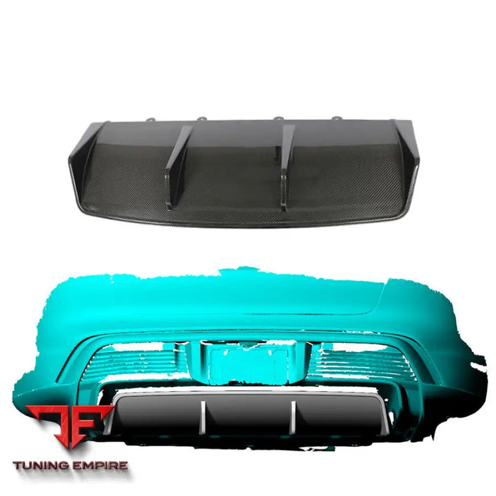 PORSCHE TAYCAN TURBO 9J1 CARBON FIBER REAR DIFFUSER
