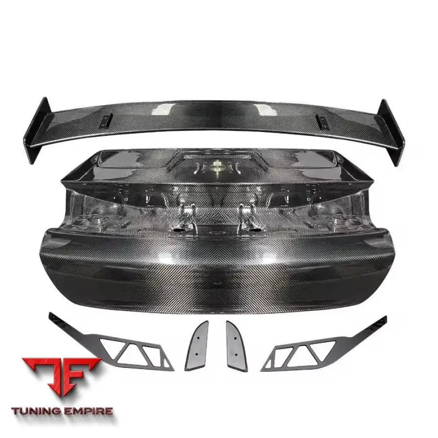 PORSCHE TAYCAN TURBO S 9J1 CARBON FIBER REAR TRUNK HOOD COVER SPOILER WING