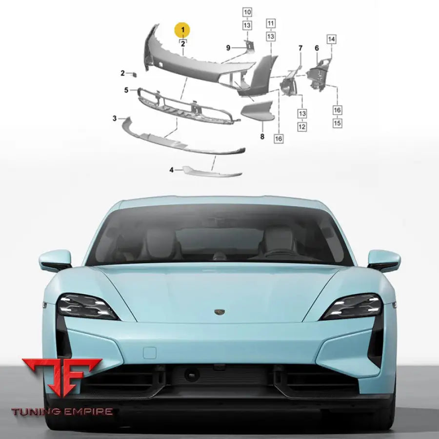 PORSCHE TAYCAN TURBO S CARBON FIBER PARTS