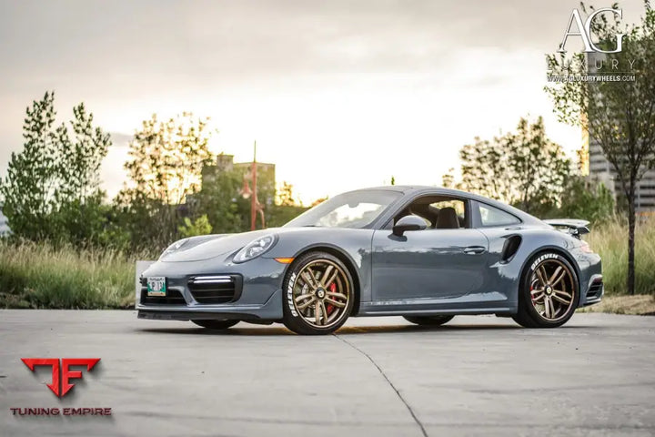 Porsche Turbo on custom forged wheels