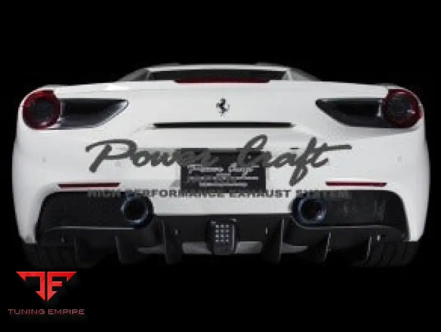 POWERCRAFT FERRARI 488 PISTA HYBRID EXHAUST MUFFLER SYSTEM
